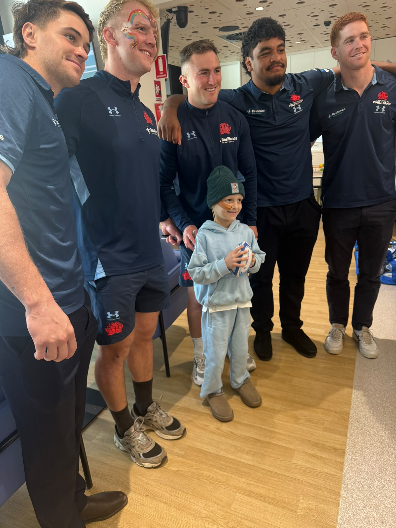 Vincent with Waratah's 