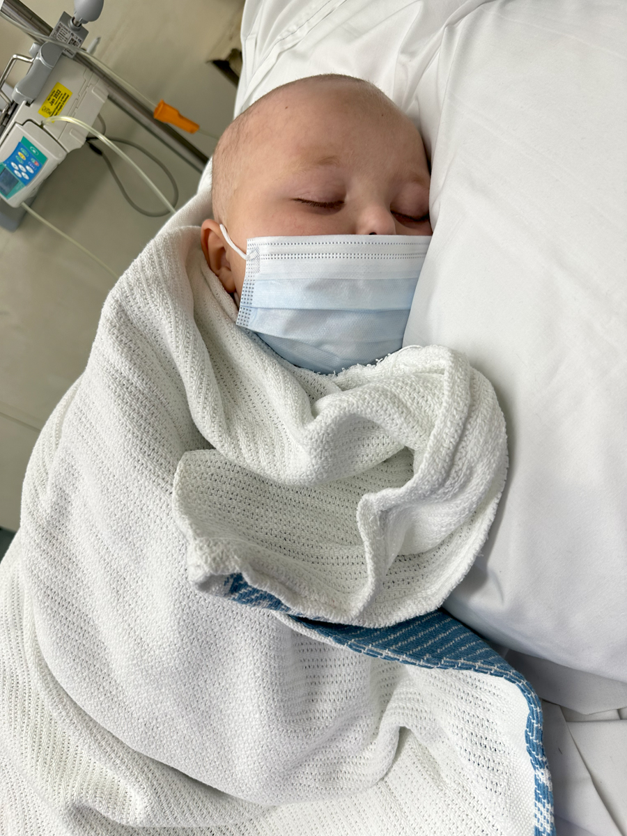 Zachary in hospital