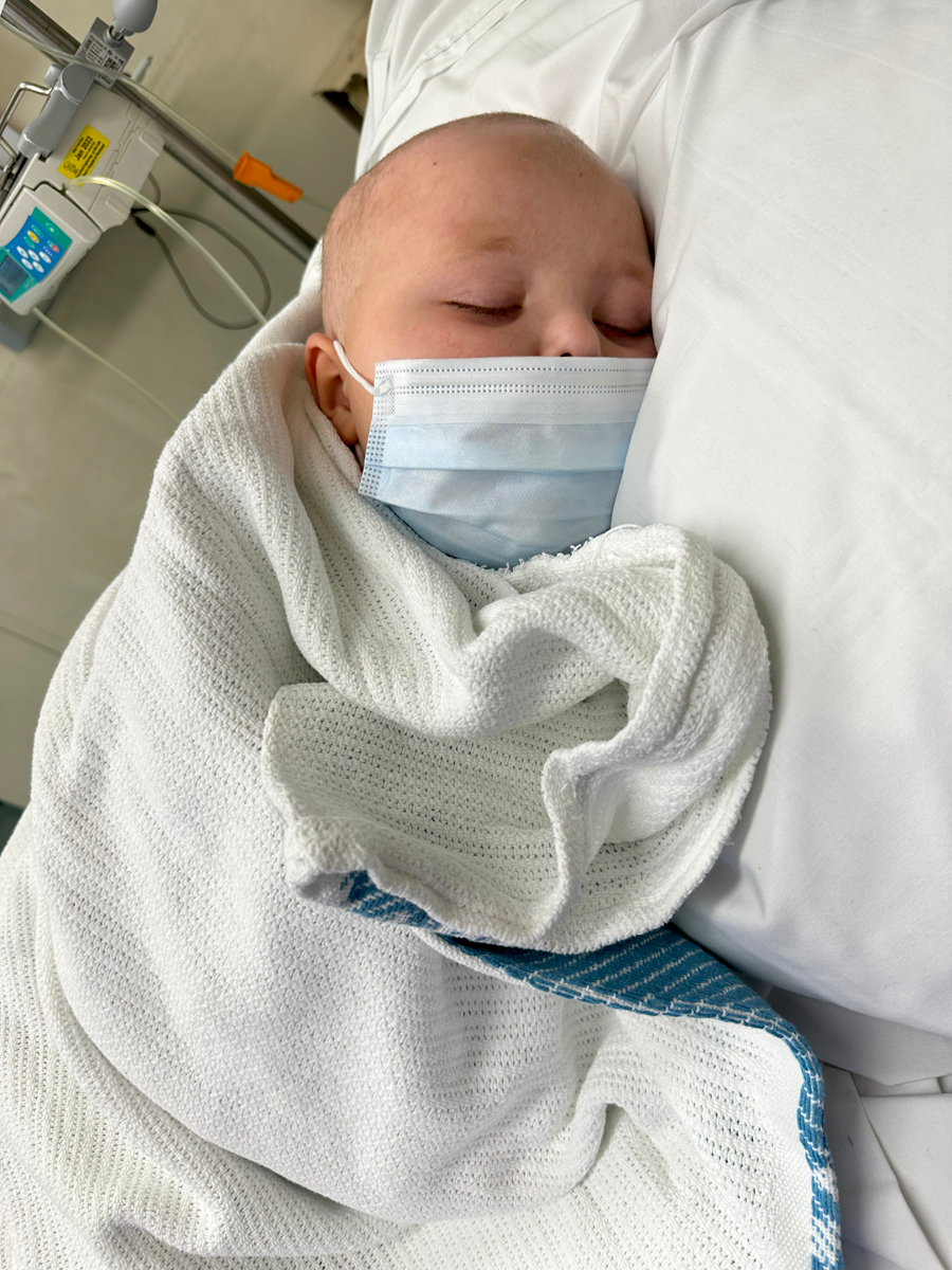 Zachary in hospital