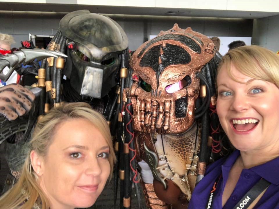 Mandy Fish PAX EB Expo 2018 with some Cosplayers