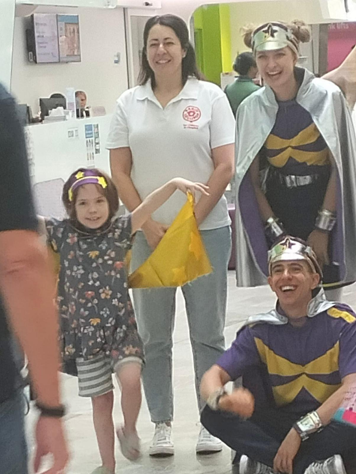 Amara with Captain Starlight and Radio Lollipop