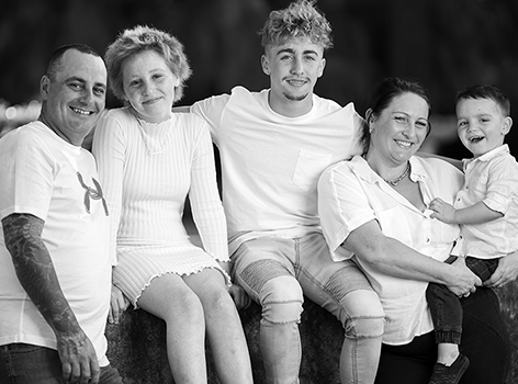 Samara with her family