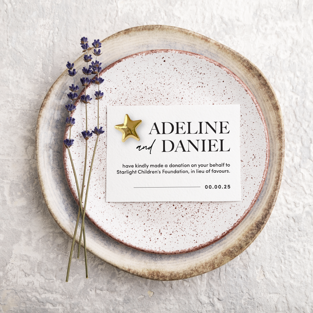 Wedding favours banner - pink pastel