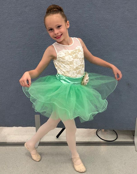 Rose in ballet costume