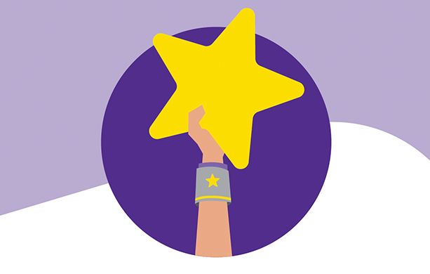 Shine with positivity - careers card