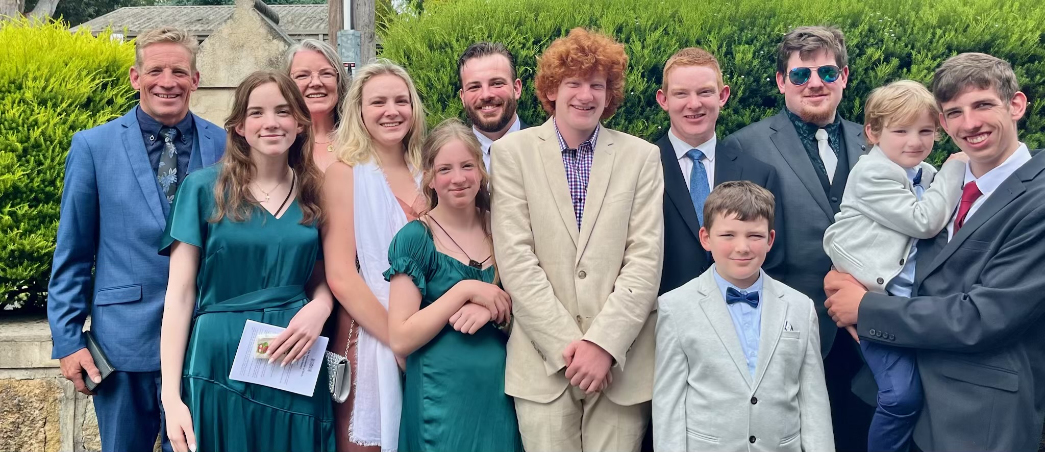 Daniel with his family