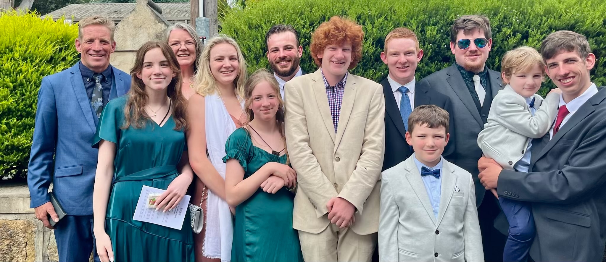 Daniel with his family