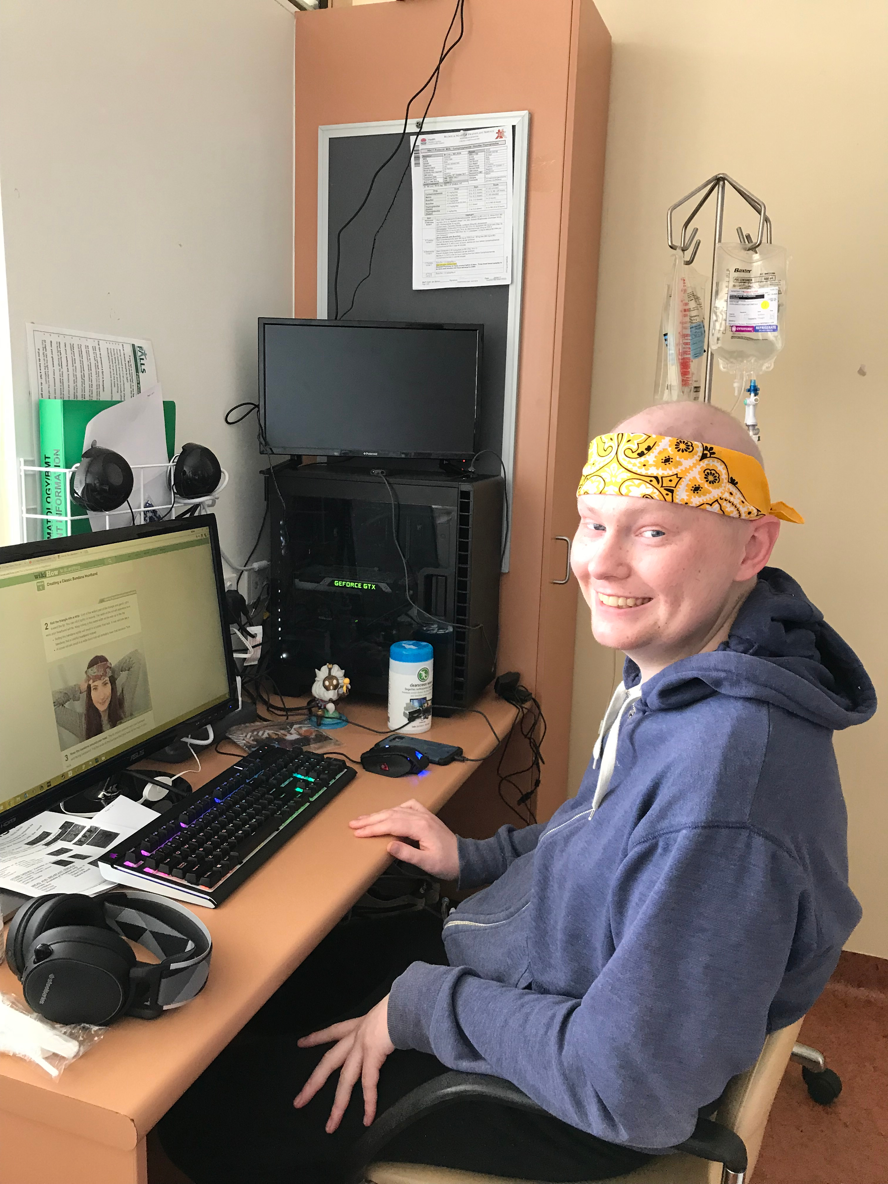 Mitch in hospital