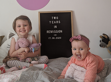 Harper celebrating two years in remission