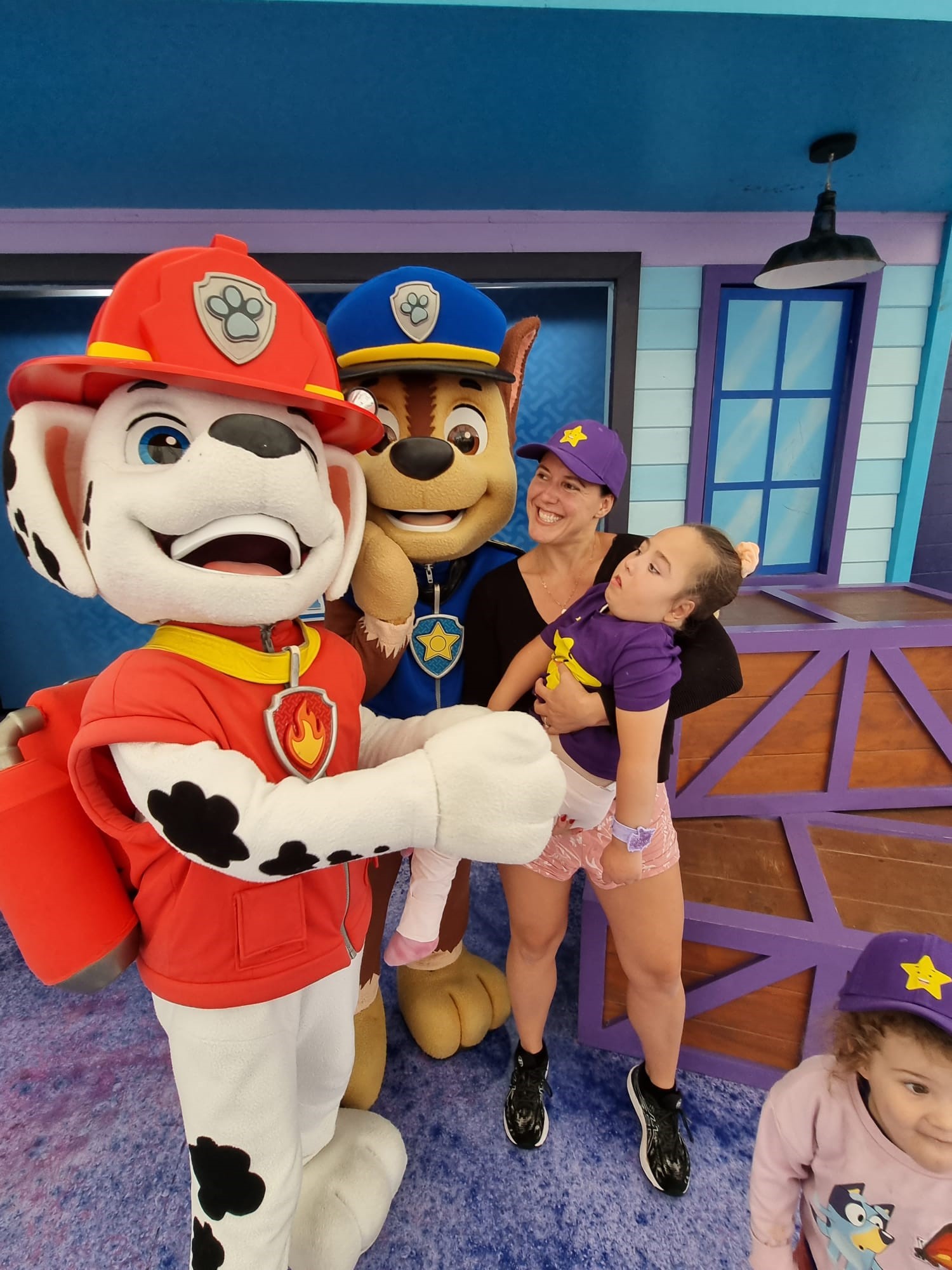 Scarlett meets Paw Patrol