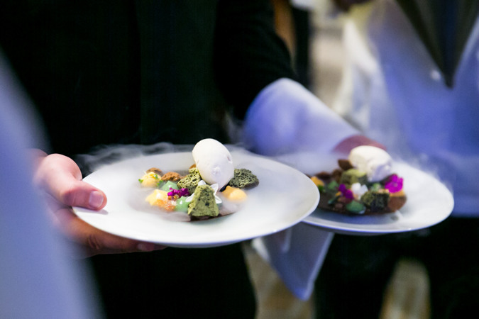 Five Chefs dinners - plates