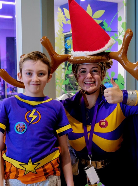 Emily with Captain Starlight