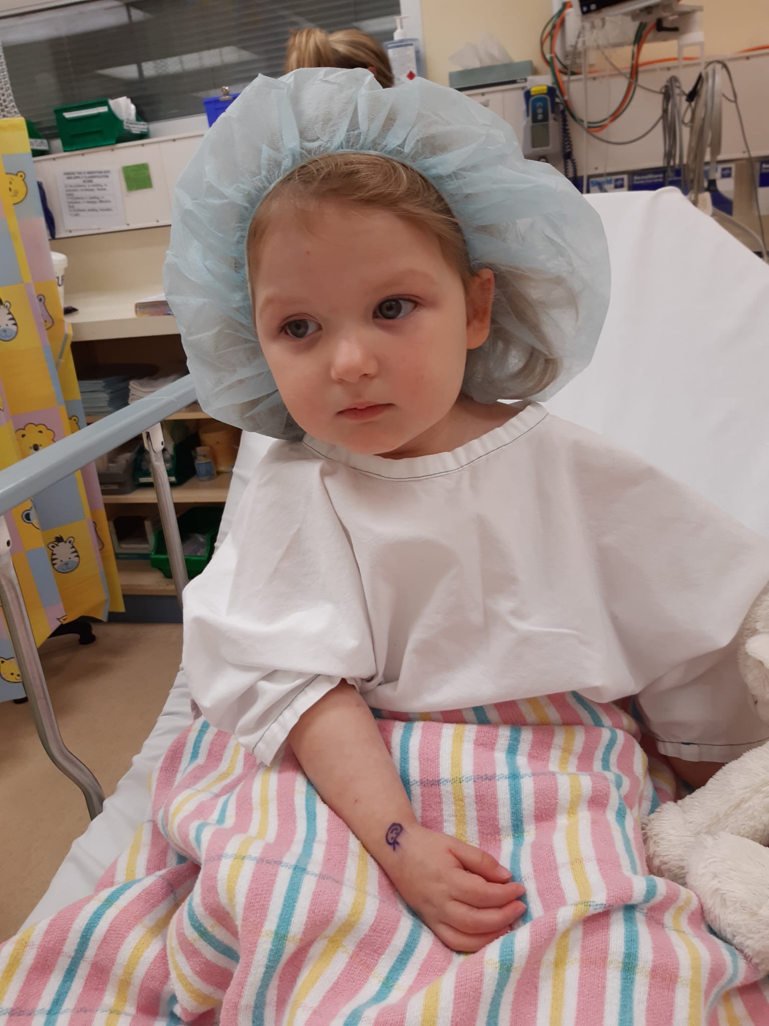 Charlotte during hospital admission