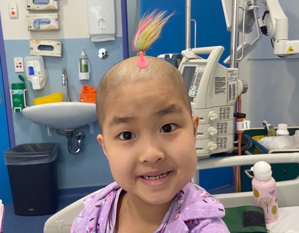 Nia's story - Nia in hospital - top pony