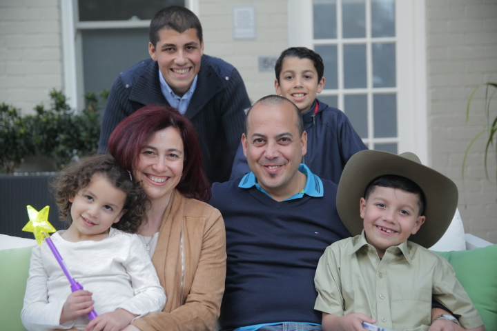 Gabe with family