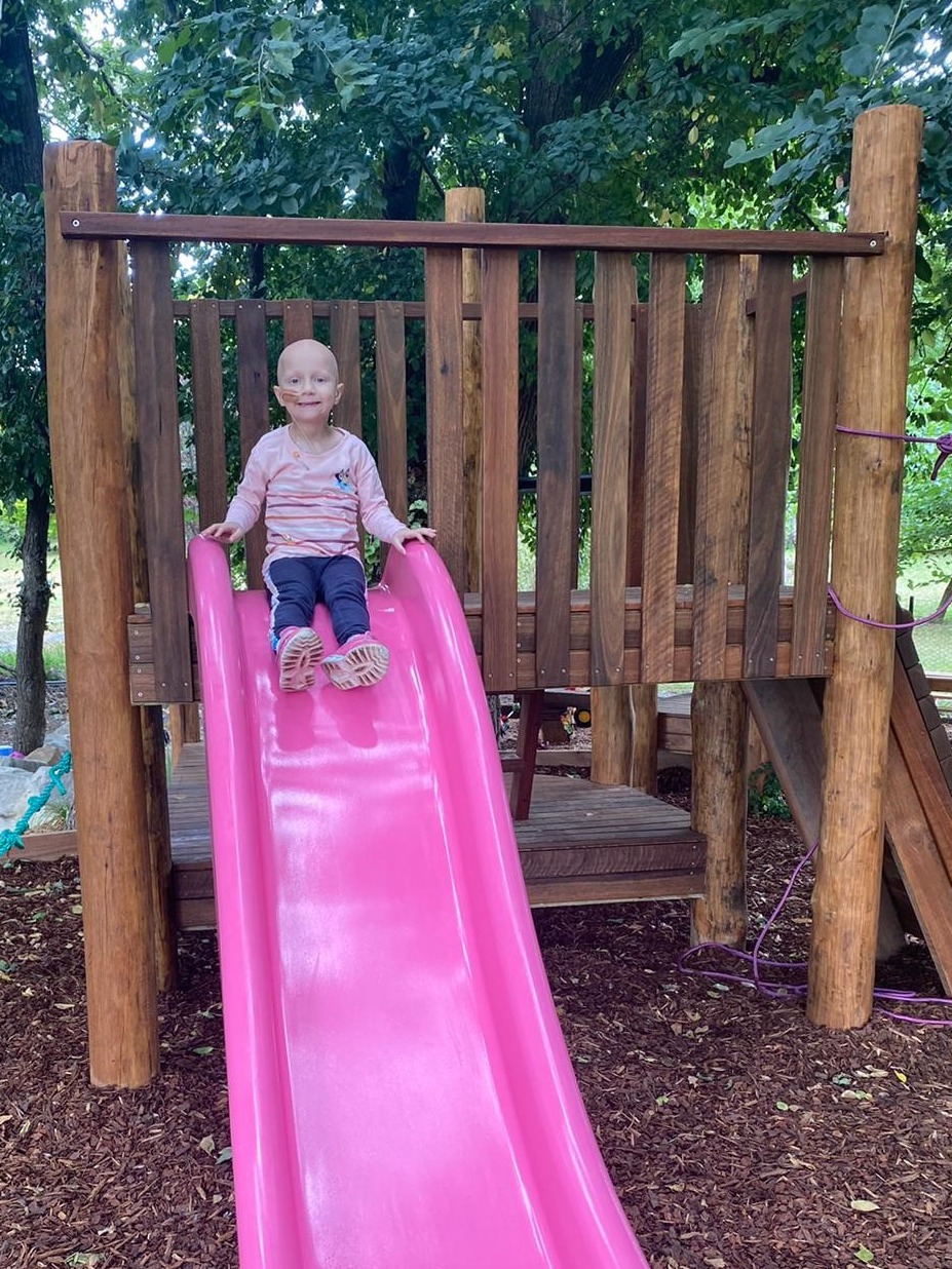 Izzy sensory garden slide
