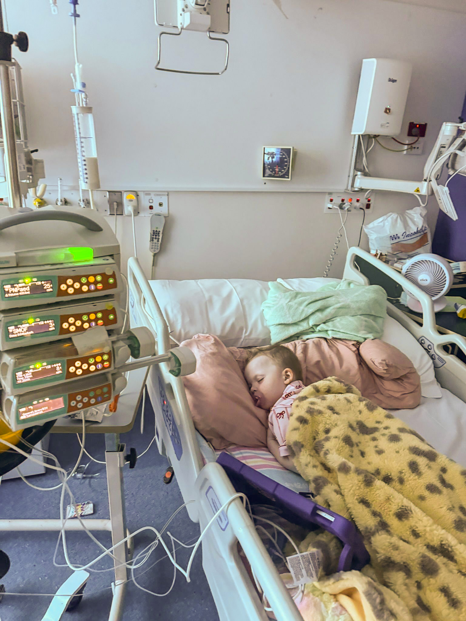 Georgie during treatment