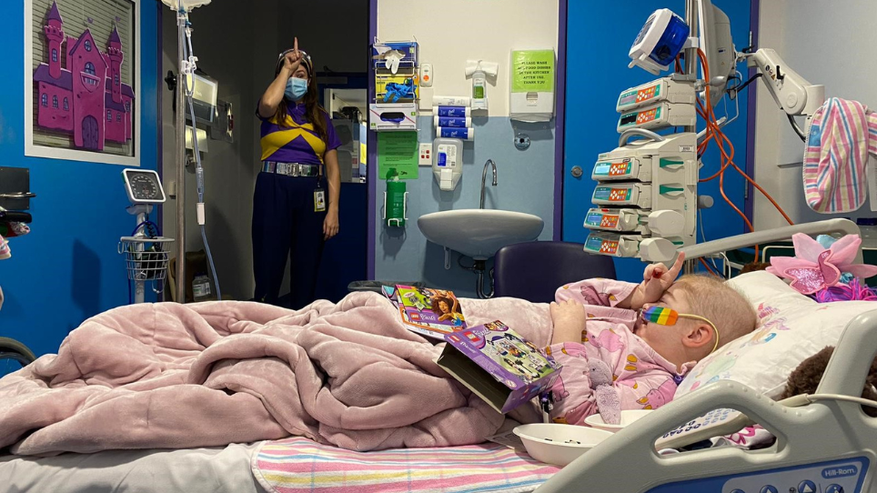 Ariana and Captain Starlight ward visit