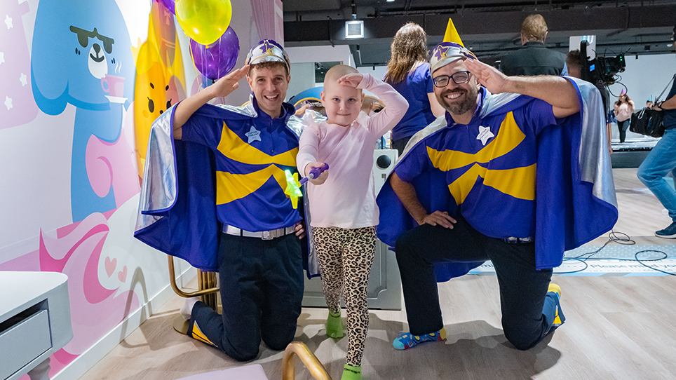 Amelia and Captain Starlight at play centre