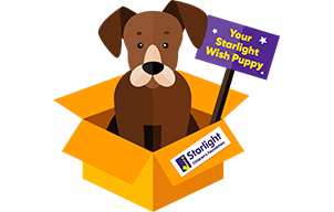 Starlight Wish puppy - card