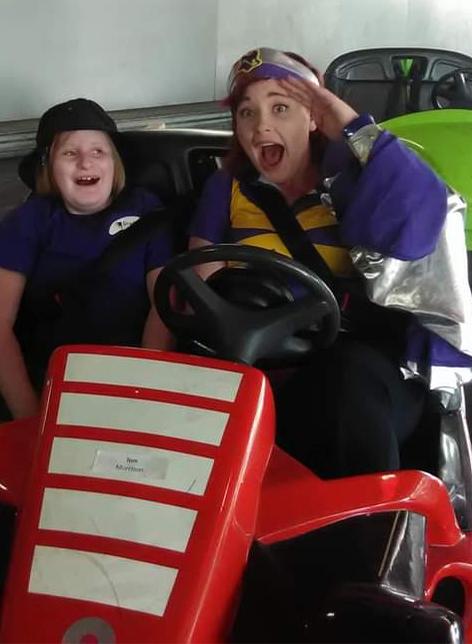Tamika with Captain Starlight