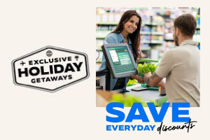 Holiday getaways card image