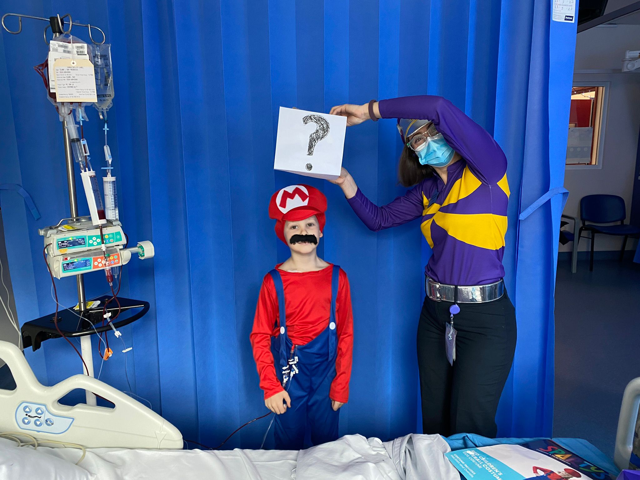 Sam as Mario