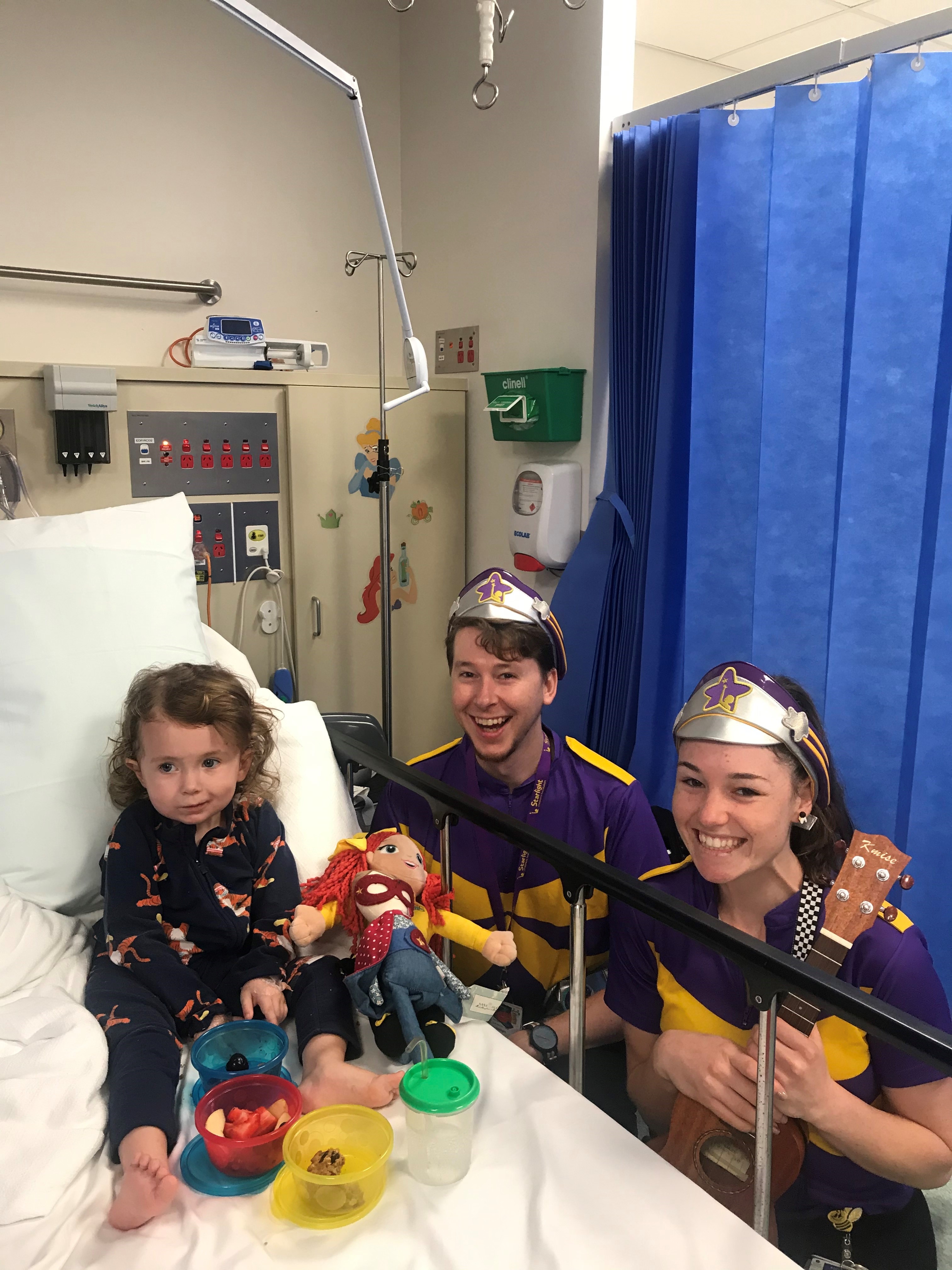 Avi and Captain Starlight ward visit
