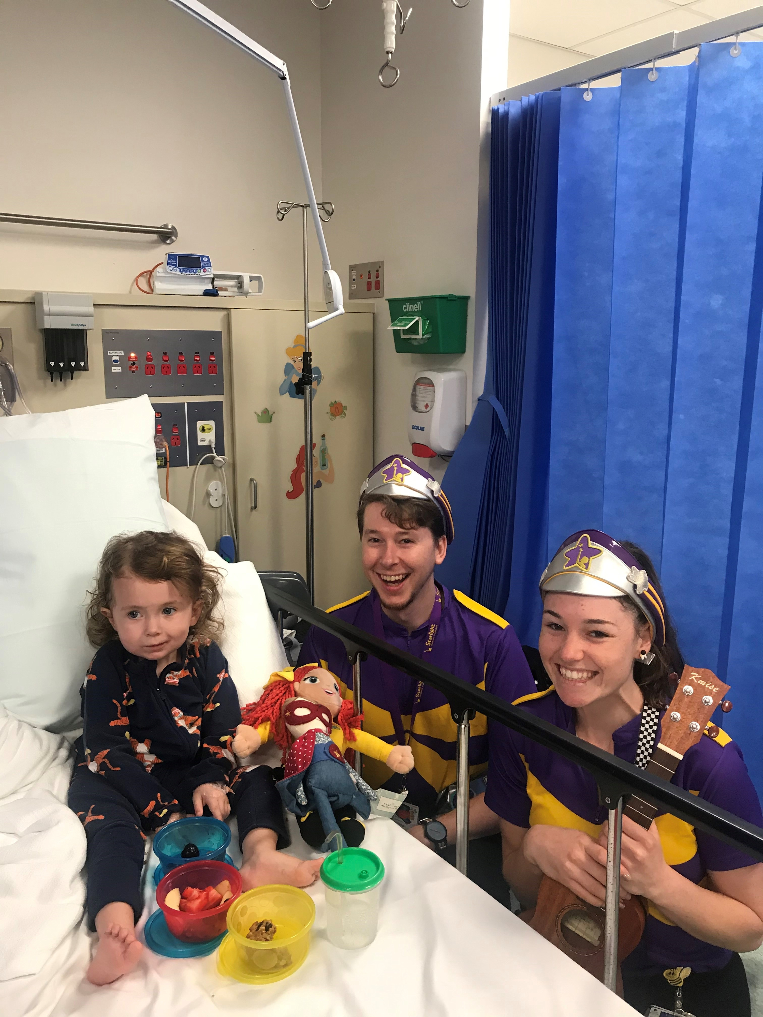 Avi and Captain Starlight ward visit