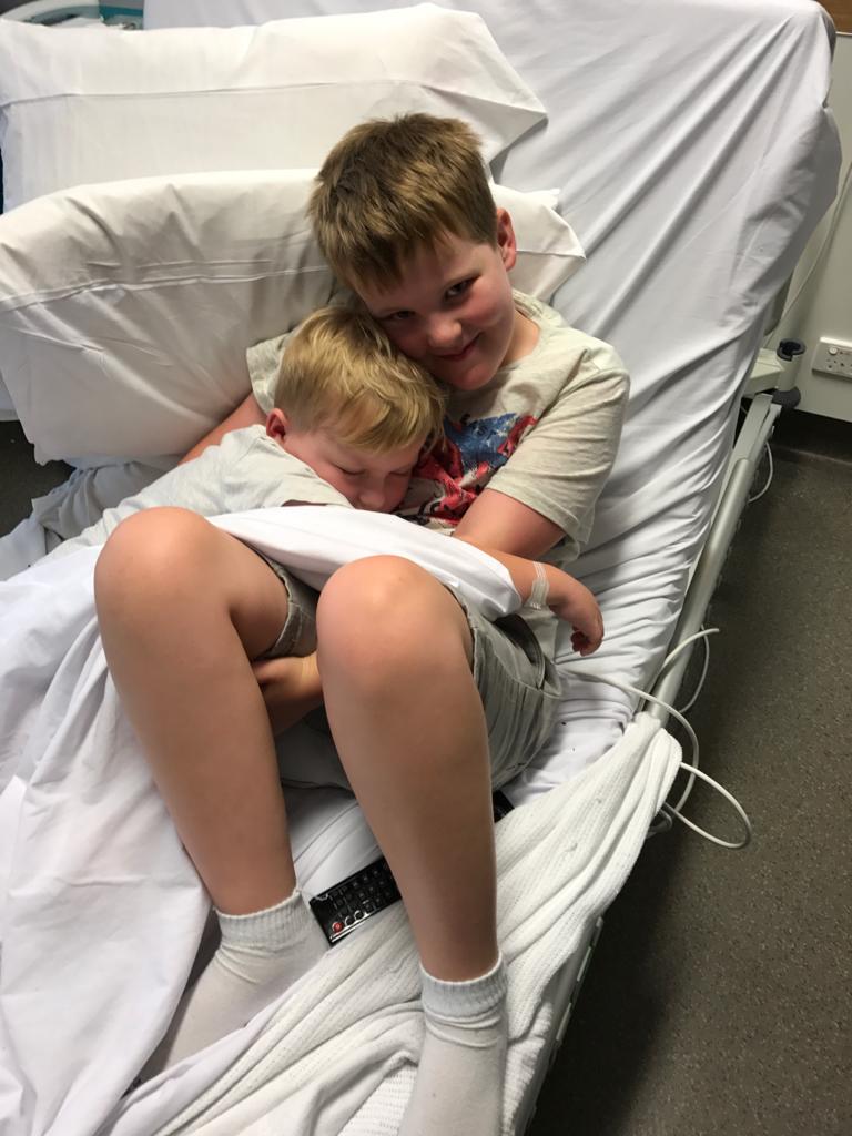 Will and brother in hospital bed