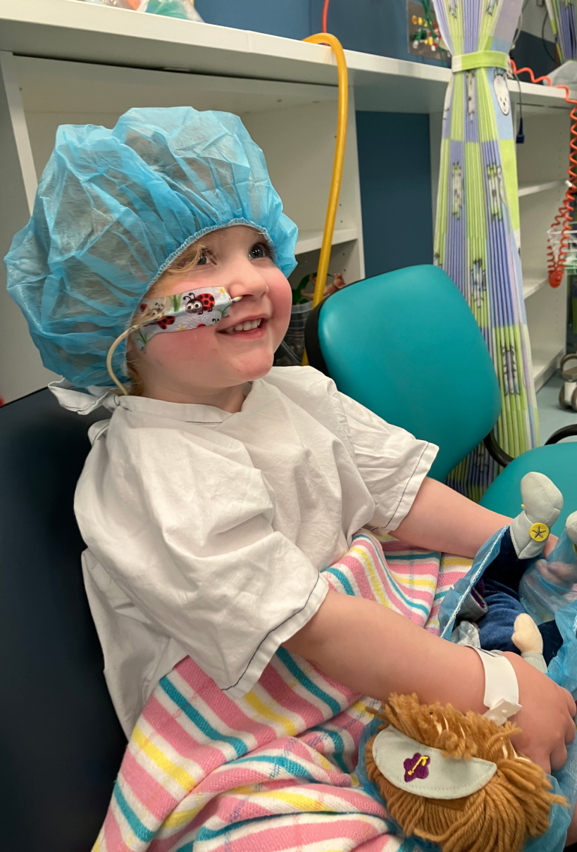 Lottie in hospital