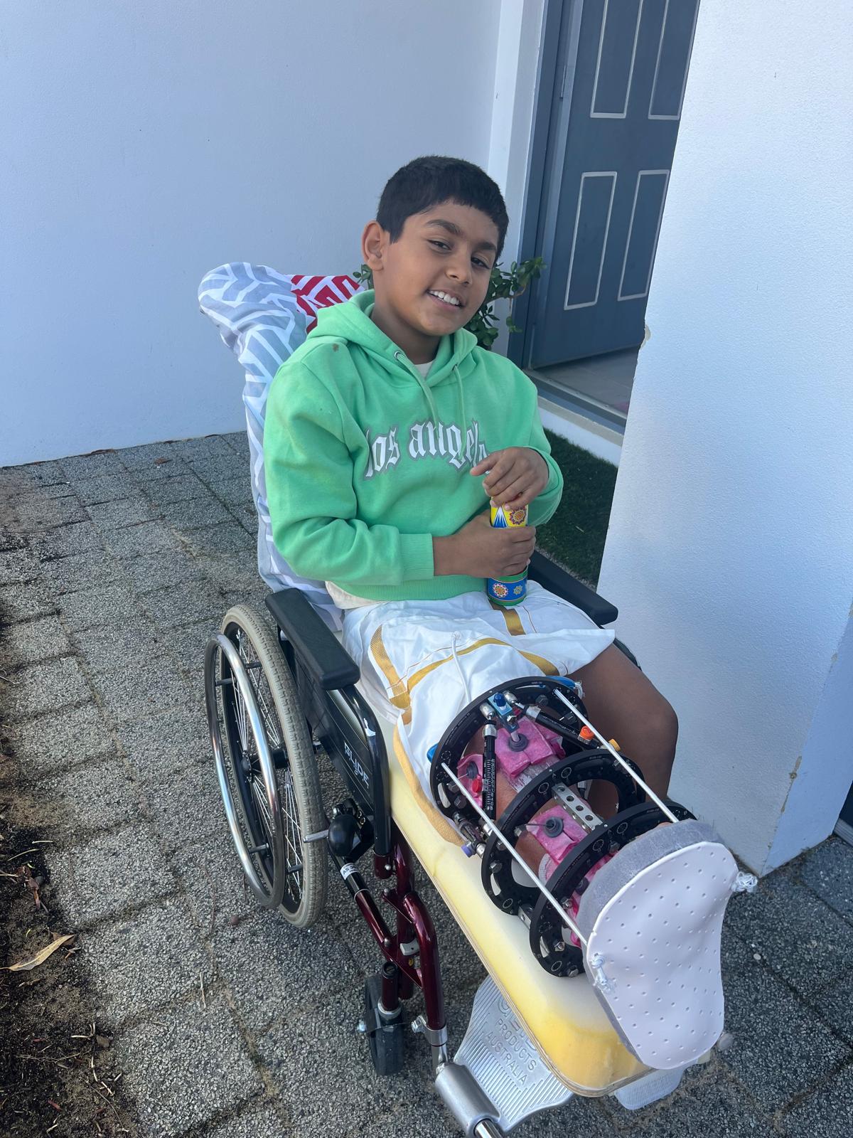 Ryan with wheelchair