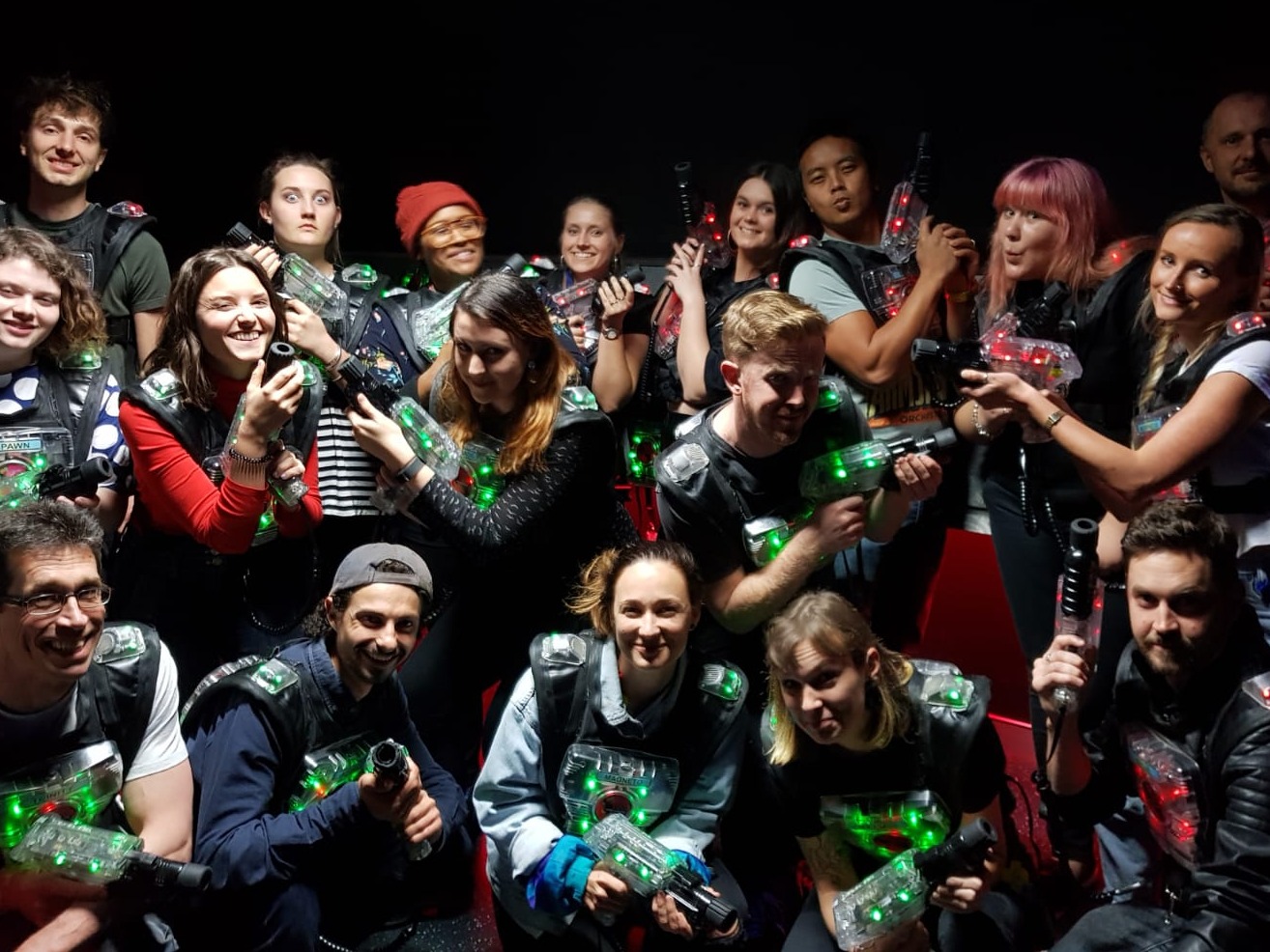 Andy Bell Laser Tag with Livewire facilitators at Ignition 2018