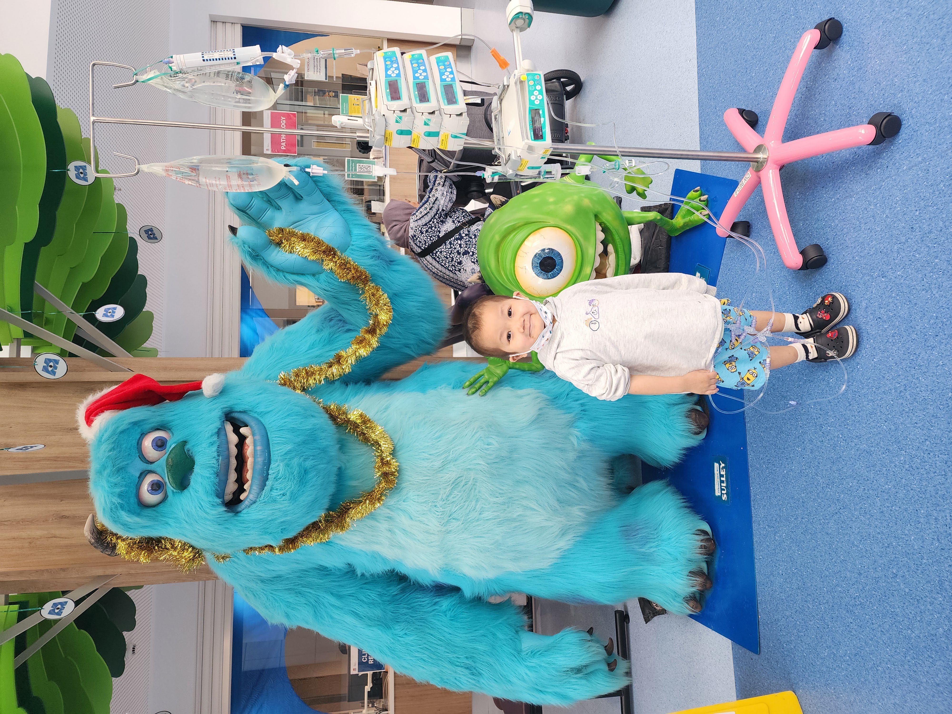 Edwin with Monsters Inc