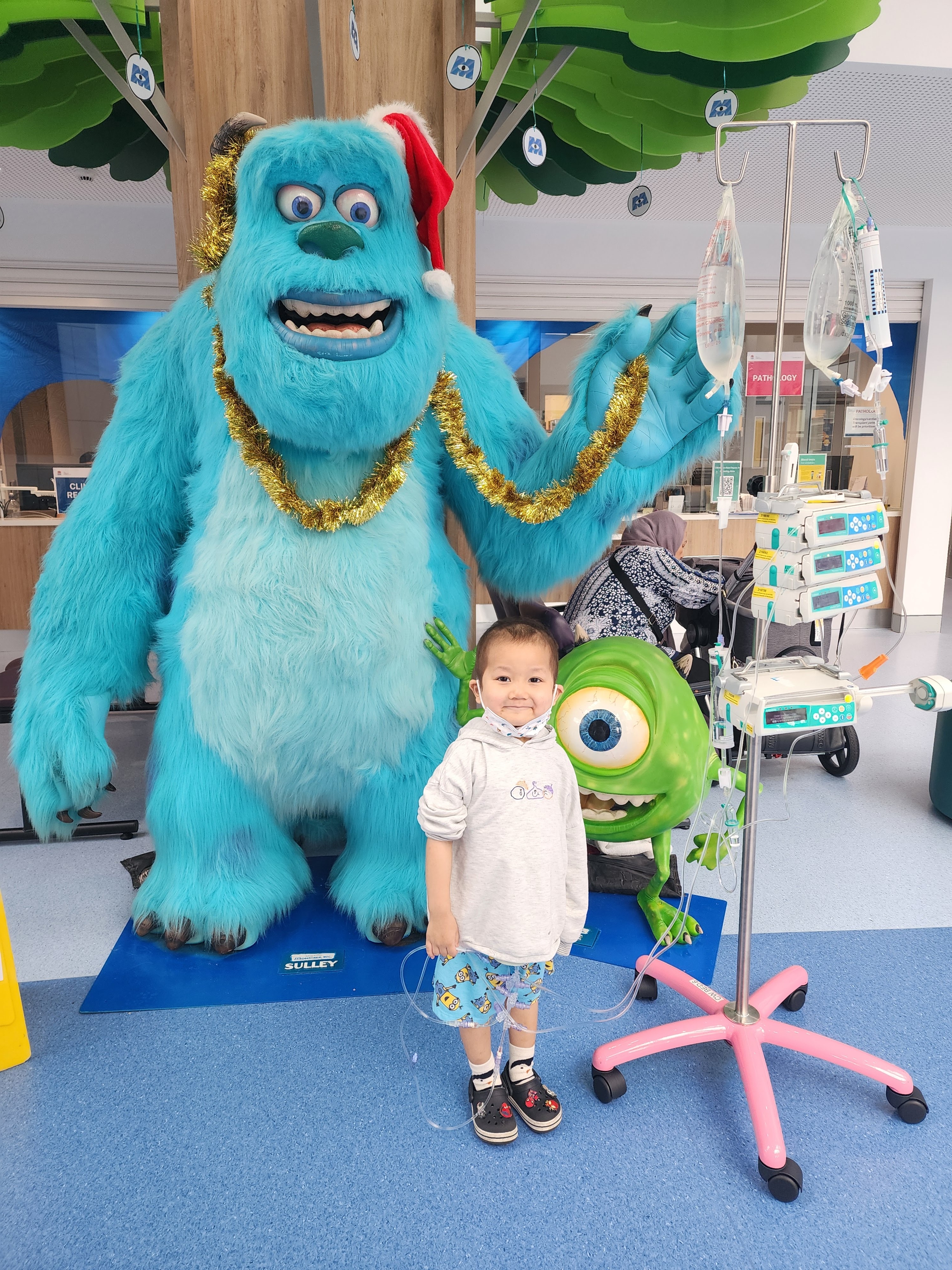 Edwin with Monsters Inc