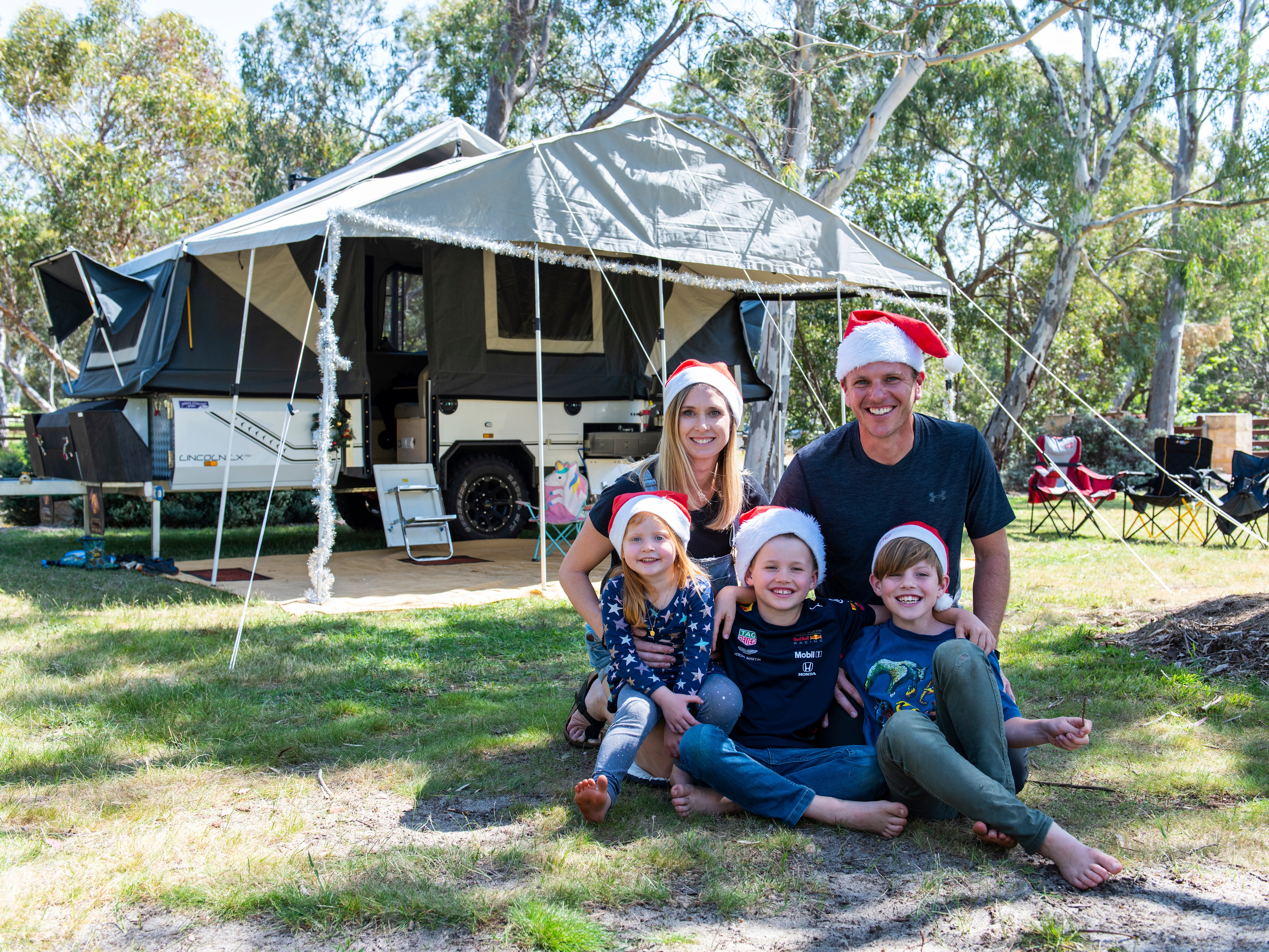 Nora - Starlight Wish camper trailer with family