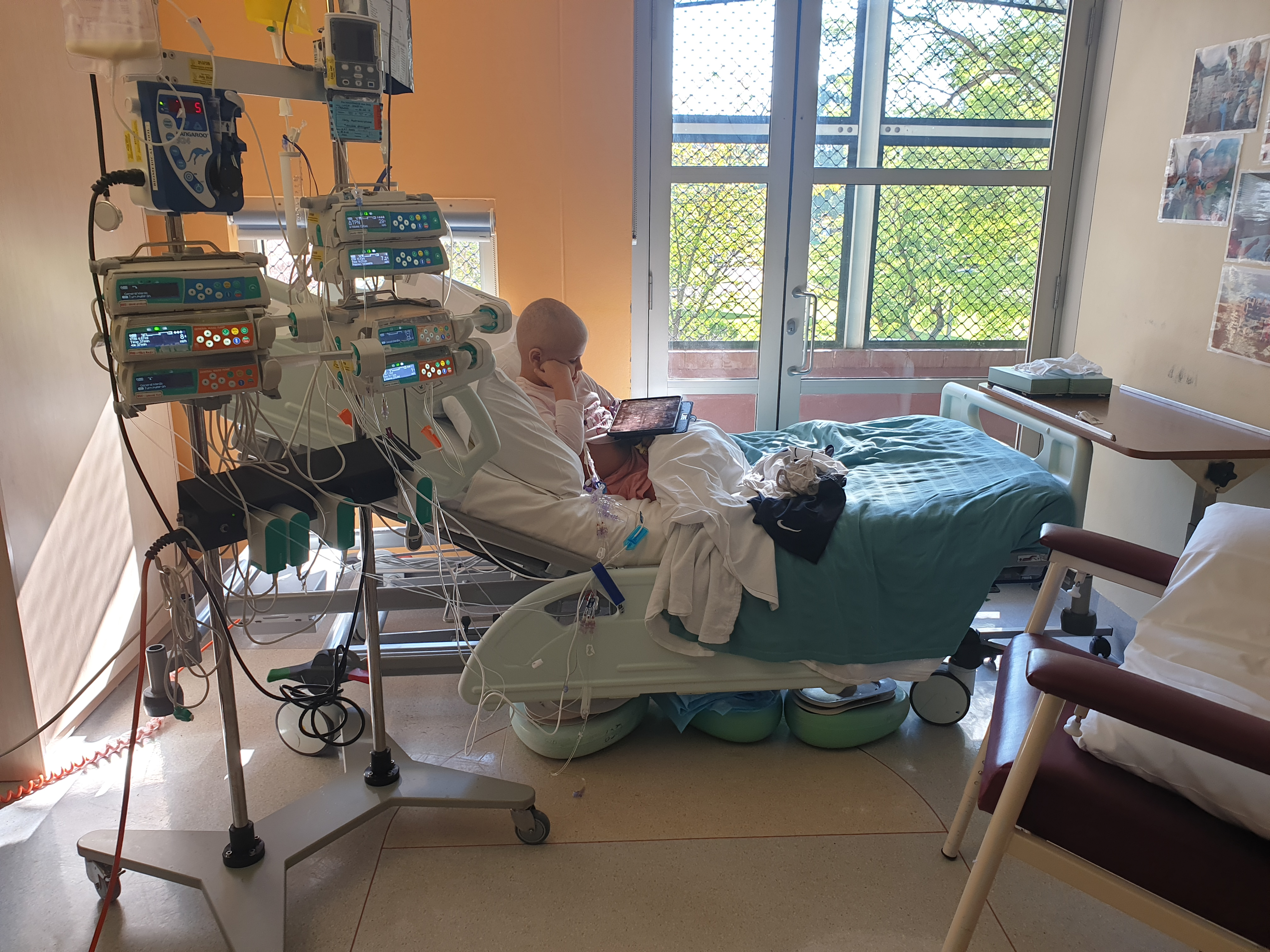 Lucie's in hospital