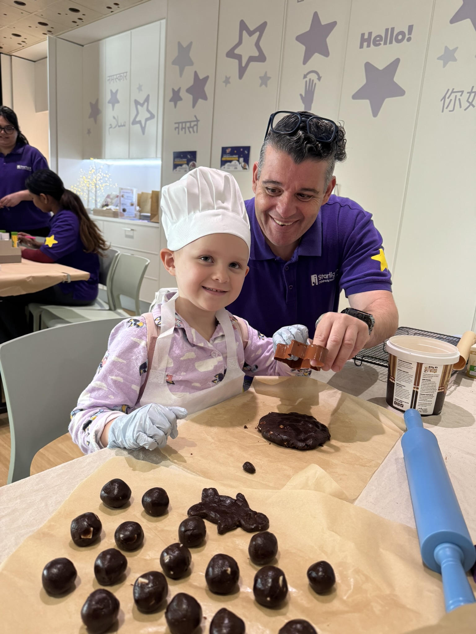 Frankie and Captain Starlight bake