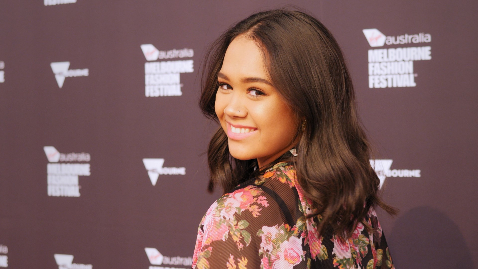 Chyma Henley (17) on media wall at VAMFF