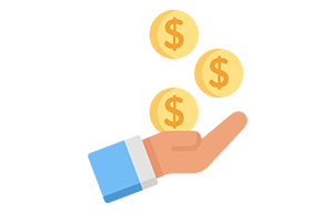Donation icon - card