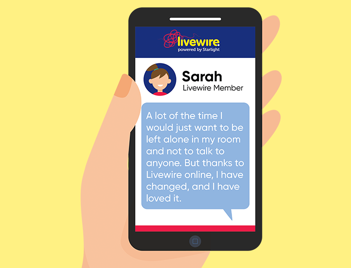 Sarah's livewire story banner
