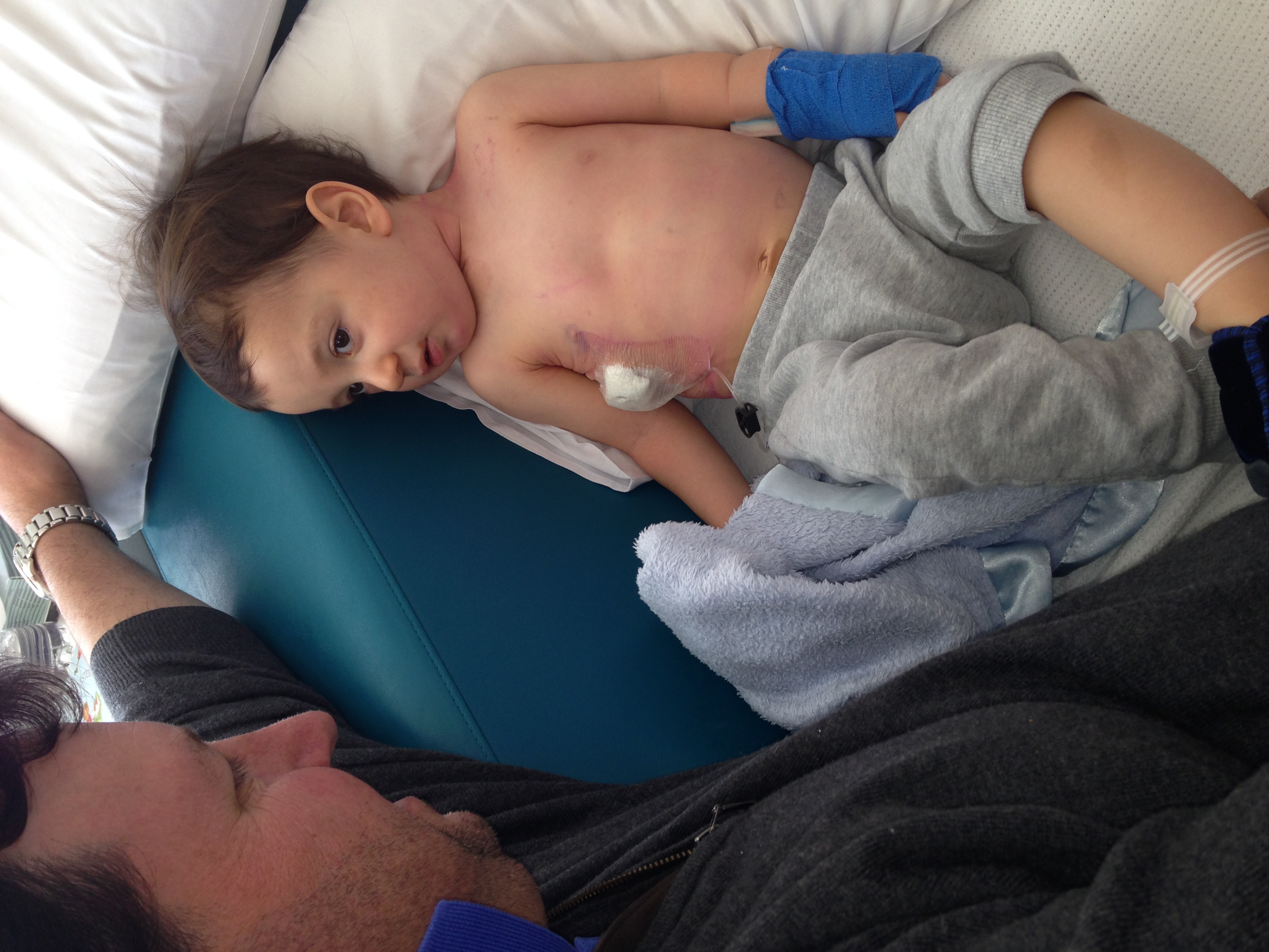 Patrick in hospital