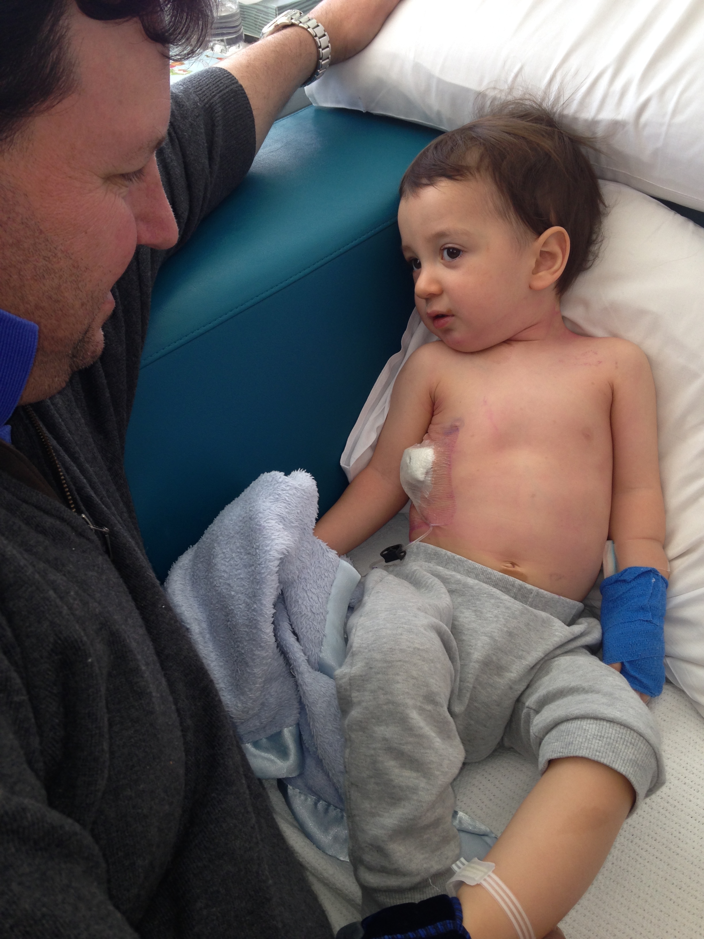 Patrick in hospital
