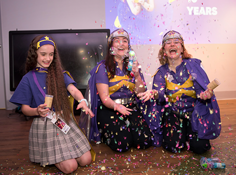 Adelaide Starlight Express Room party with Captain Starlight and child