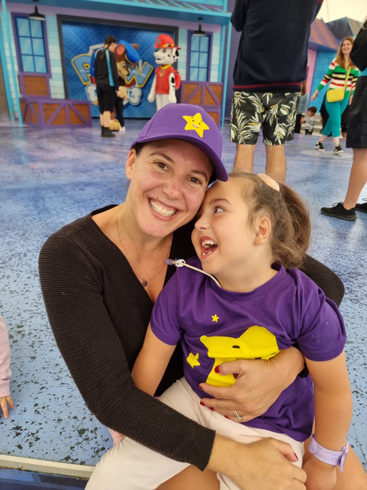 Scarlett with Mum on holiday