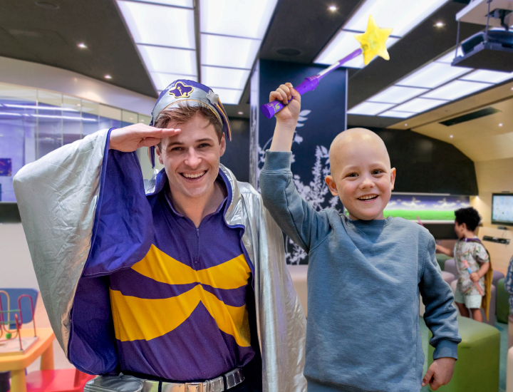 Program Highlights 2022 - child and Captain Starlight