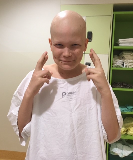 Jarrah in hospital undergoing treatment