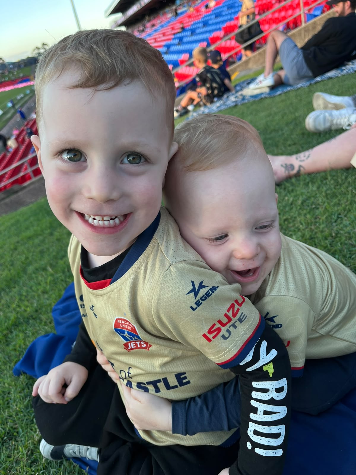 Walter and brother football