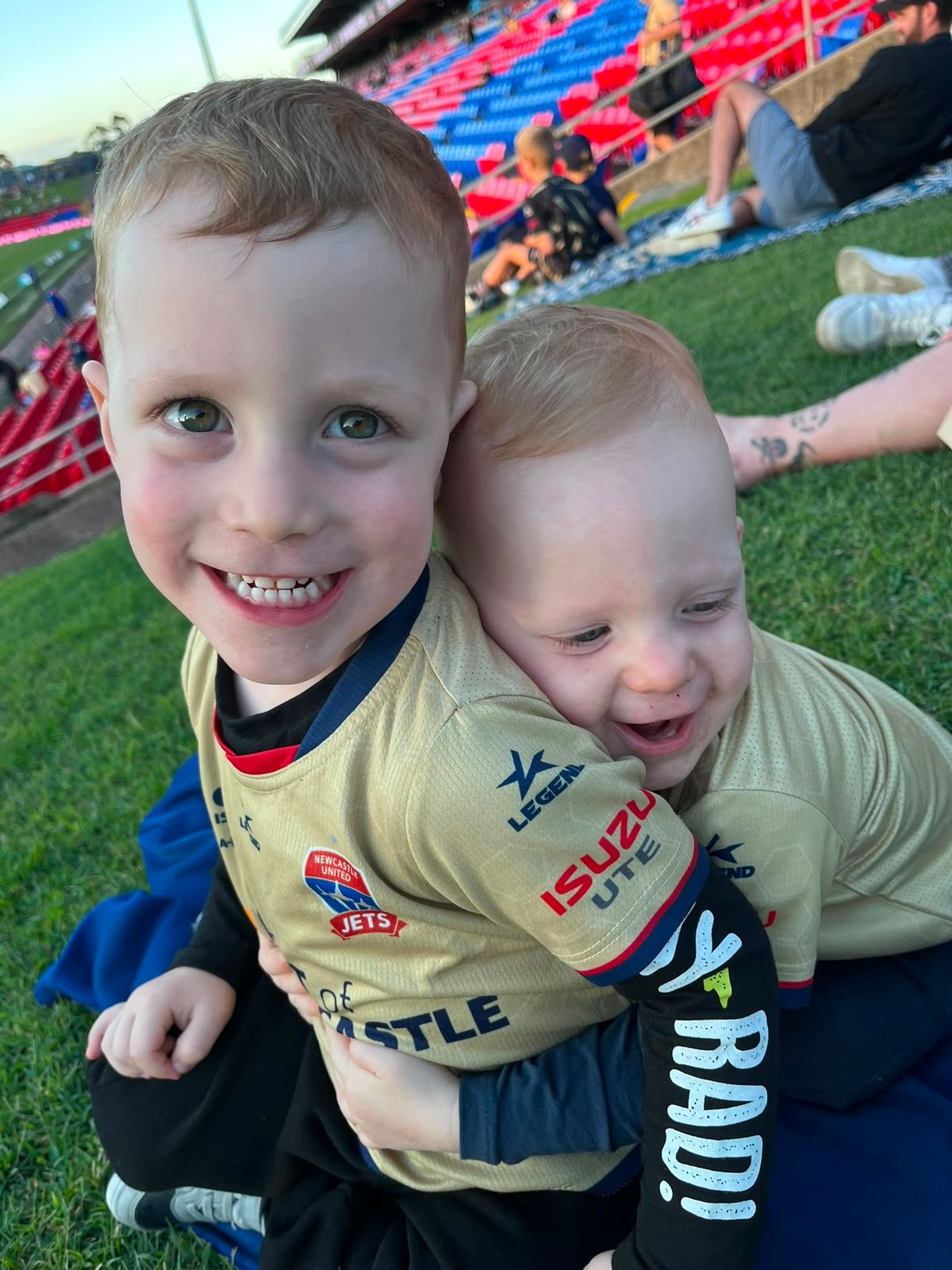 Walter and brother football