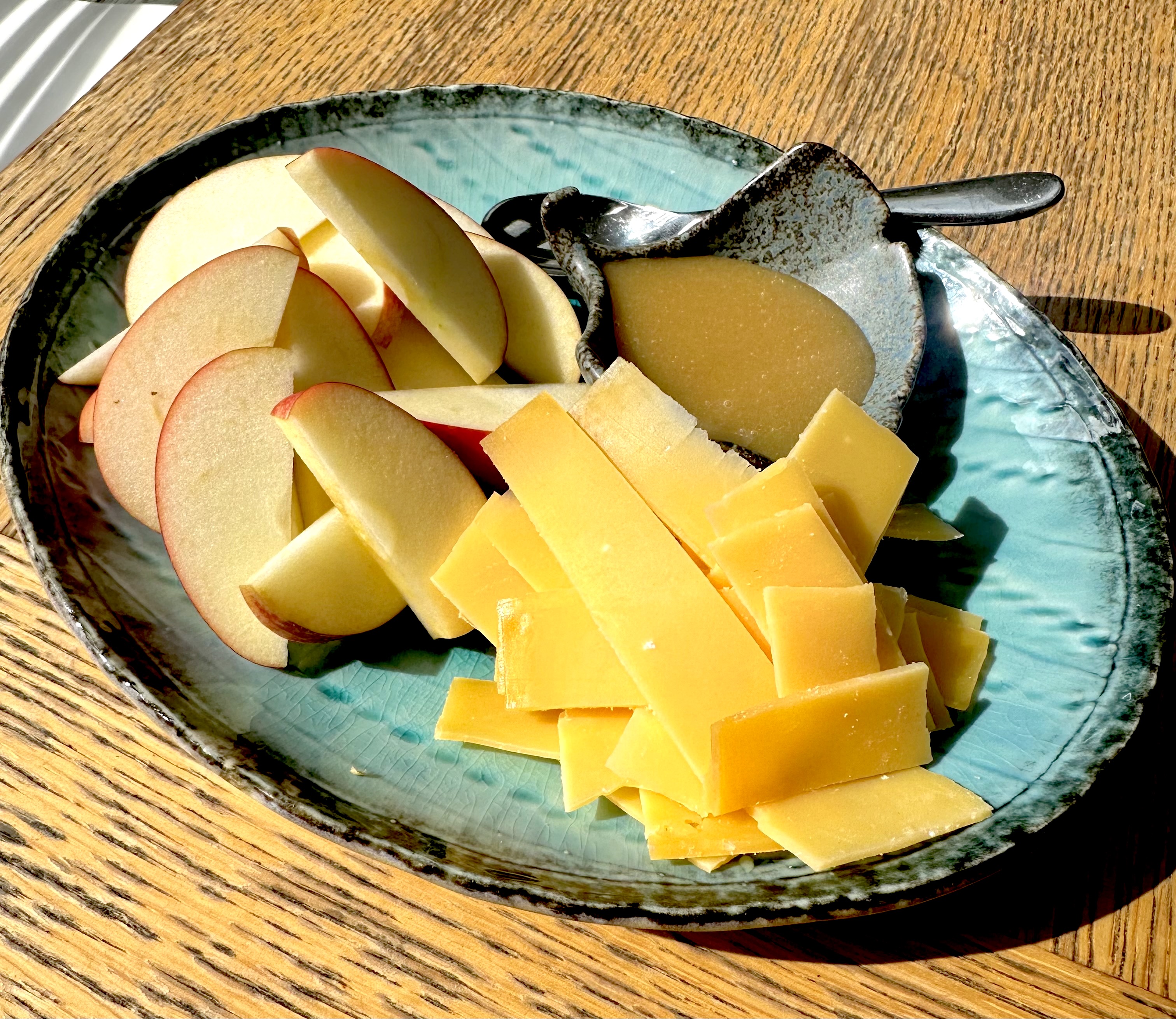 apple and cheese board